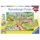 Puzzle Zi la Zoo - 2x24 piese Puzzle Zi la Zoo - 2x24 piese