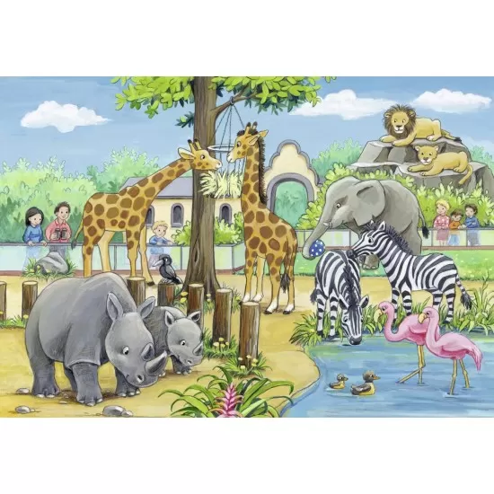 Puzzle Zoo 2x24 piese Puzzle Zoo 2x24 piese