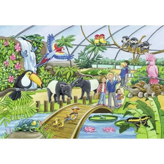 Puzzle Zoo 2x24 piese Puzzle Zoo 2x24 piese