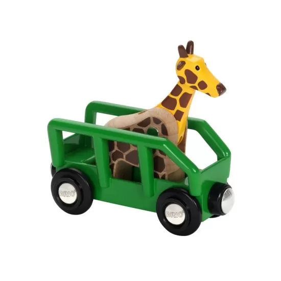 Remorca si girafa pentru trenulete BRIO Remorca si girafa pentru trenulete BRIO