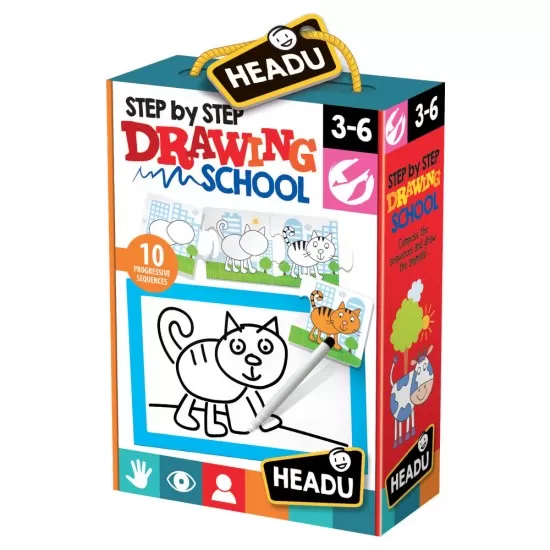 Set creativ Headu - Scoala de desen Set creativ Headu - Scoala de desen