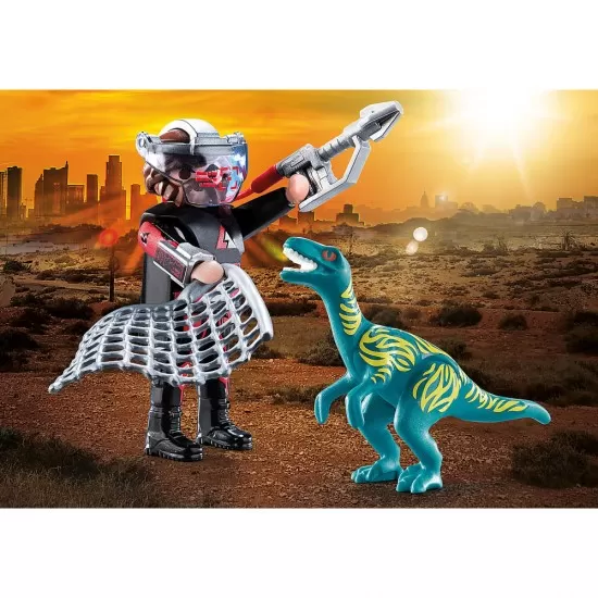 Set 2 figurine Playmobil - Dinozaur si cercetator Set 2 figurine Playmobil - Dinozaur si cercetator