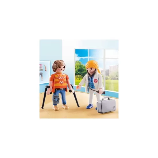Set 2 figurine doctor si pacient Playmobil Set 2 figurine doctor si pacient Playmobil