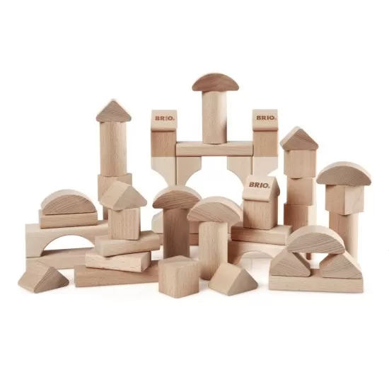 Set blocuri din lemn 50 piese BRIO Set blocuri din lemn 50 piese BRIO