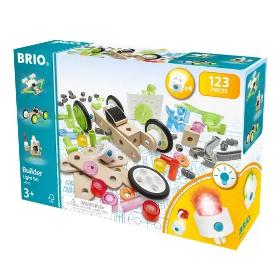 Set constructie cu lumini Brio 120 piese Set constructie cu lumini Brio 120 piese