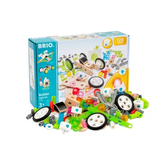 Set constructie cu lumini Brio 120 piese Set constructie cu lumini Brio 120 piese