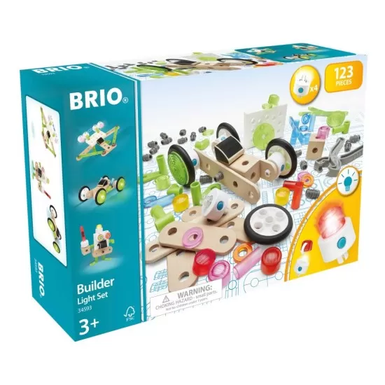 Set constructie cu lumini Brio 120 piese Set constructie cu lumini Brio 120 piese