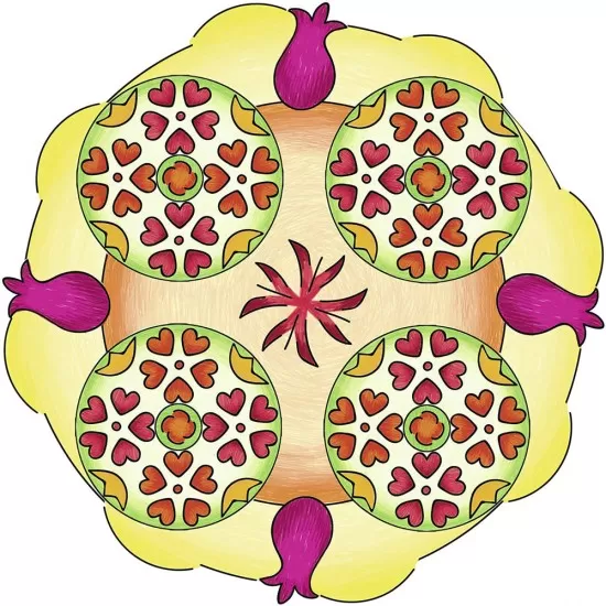 Set de creatie Mandala flori si fluturi