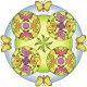 Set de creatie Mandala flori si fluturi