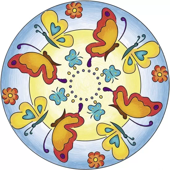 Set de creatie Mandala flori si fluturi