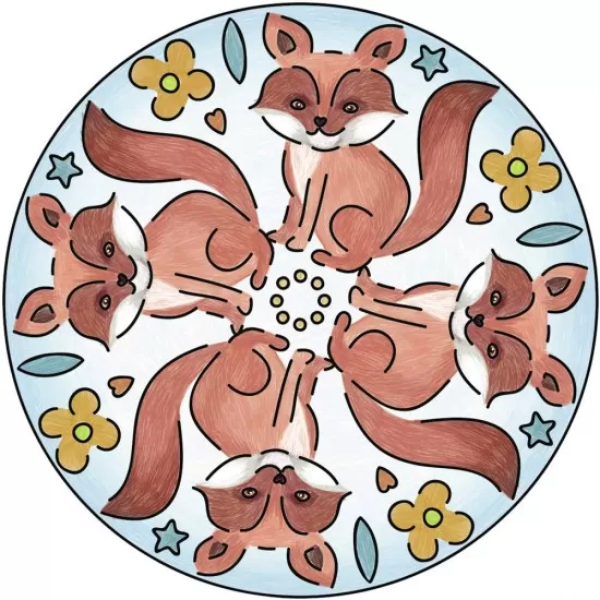 Set de creatie Mini Mandala cu animale Set de creatie Mini Mandala cu animale