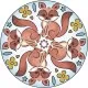 Set de creatie Mini Mandala cu animale Set de creatie Mini Mandala cu animale