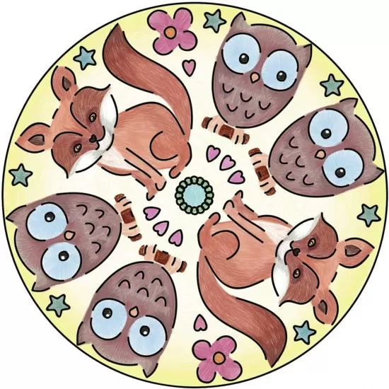 Set de creatie Mini Mandala cu animale Set de creatie Mini Mandala cu animale