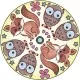 Set de creatie Mini Mandala cu animale Set de creatie Mini Mandala cu animale