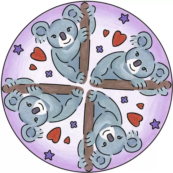 Set de creatie Mini Mandala cu animale Set de creatie Mini Mandala cu animale