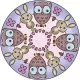 Set de creatie Mini Mandala cu animale Set de creatie Mini Mandala cu animale