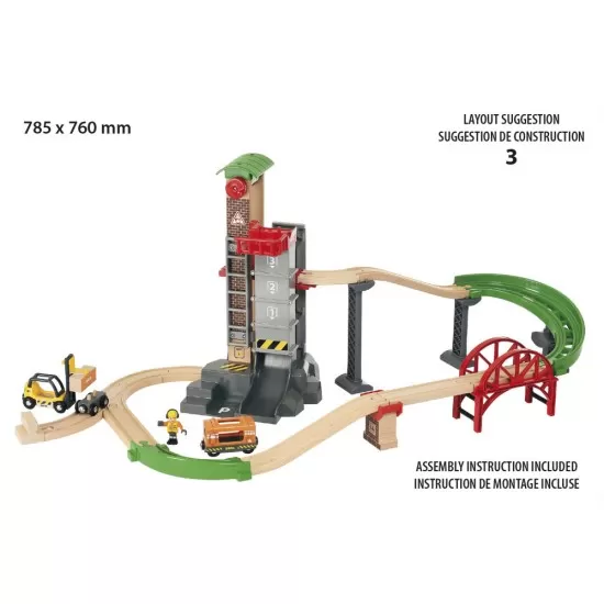 Set feroviar depozit marfuri Brio Set feroviar depozit marfuri Brio