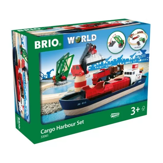 Set port cu nava de marfa Brio Set port cu nava de marfa Brio