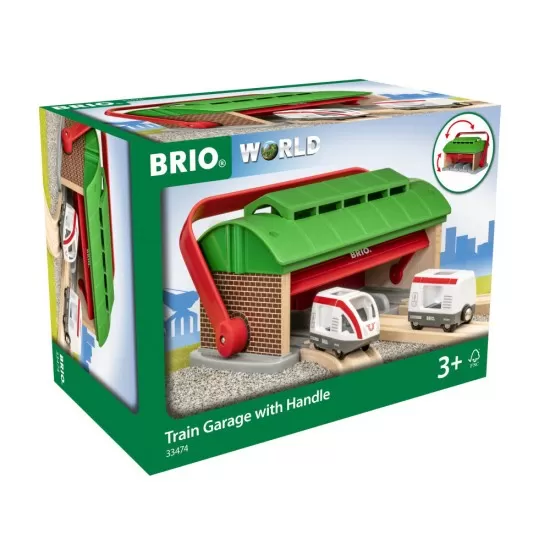 Set portabil garaj de trenuri BRIO Set portabil garaj de trenuri BRIO