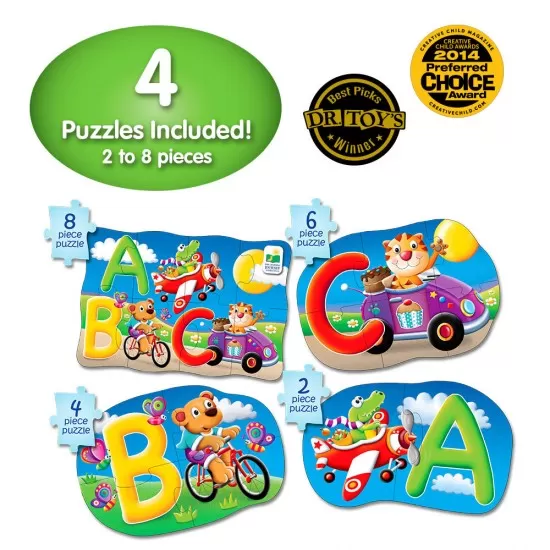 Set primele mele 4 puzzle-uri ABC in limba engleza Set primele mele 4 puzzle-uri ABC in limba engleza