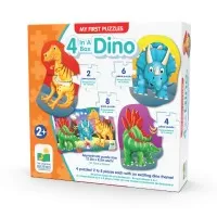 Set primele mele 4 puzzle-uri dinozauri
