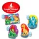 Set primele mele 4 puzzle-uri dinozauri Set primele mele 4 puzzle-uri dinozauri