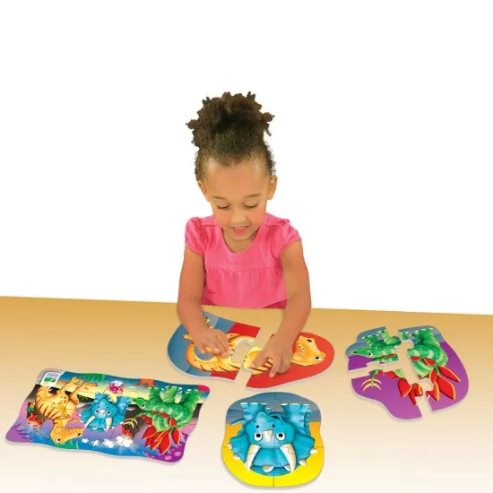 Set primele mele 4 puzzle-uri dinozauri Set primele mele 4 puzzle-uri dinozauri