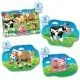 Set 4 puzzle-uri progresive ferma 2, 4, 6, 8 piese Set 4 puzzle-uri progresive ferma 2, 4, 6, 8 piese