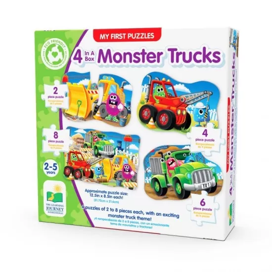 Set primele mele 4 puzzle-uri Monster Truck Set primele mele 4 puzzle-uri Monster Truck
