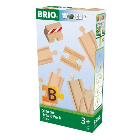 Set sine trenulete BRIO pentru incepatori Set sine trenulete BRIO pentru incepatori