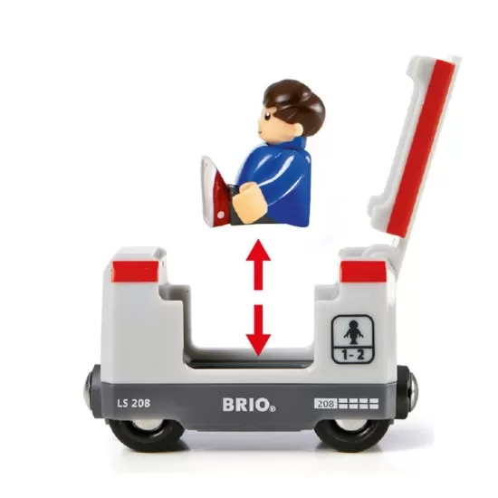 Set tren pentru incepatori cu sine BRIO 26 piese