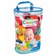 Gentuta cu 40 de cuburi moi pentru bebelusi Soft Clemmy
