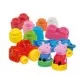 Set constructie Soft Clemmy - Tren cu cuburi Peppa Pig Set constructie Soft Clemmy - Tren cu cuburi Peppa Pig