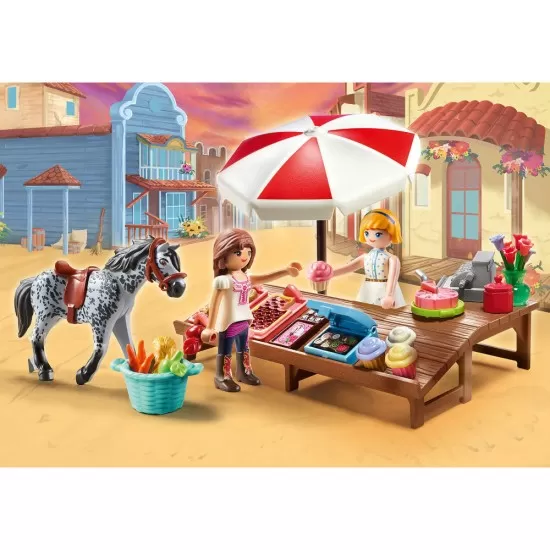 Playmobil Spirit - Stand cu prajituri in Miradero