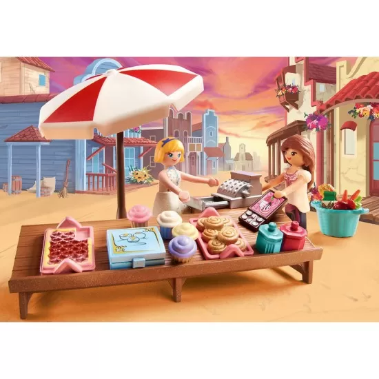 Playmobil Spirit - Stand cu prajituri in Miradero