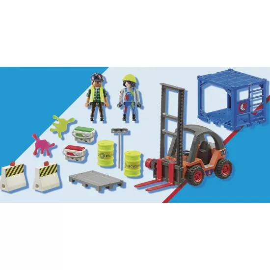 Playmobil City Action - Stivuitor de marfa Playmobil City Action - Stivuitor de marfa