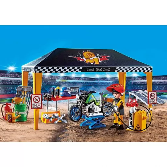 Playmobil Stunt Show - Cort reparatii auto Playmobil Stunt Show - Cort reparatii auto