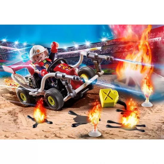 Playmobil Stunt Show - Vehicul de stins incendii Playmobil Stunt Show - Vehicul de stins incendii