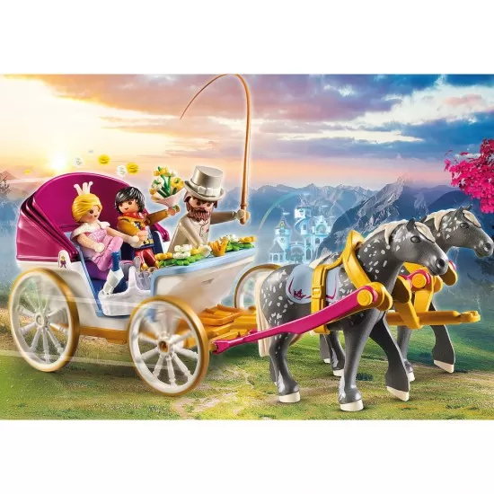 Playmobil Princess - Trasura cu print si printesa Playmobil Princess - Trasura cu print si printesa