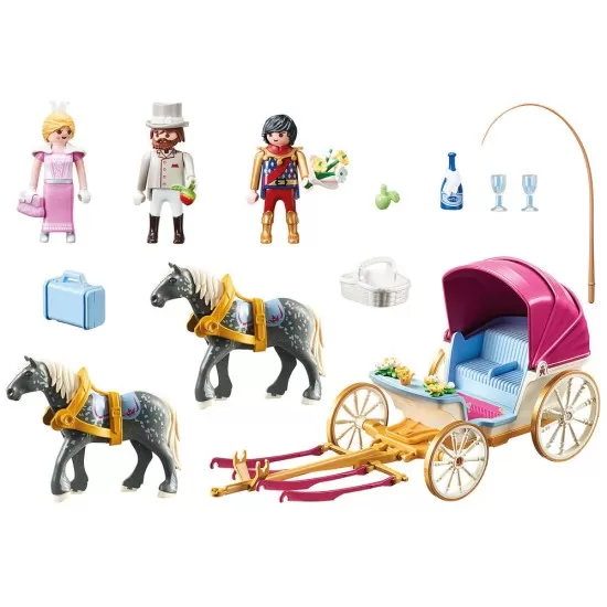 Playmobil Princess - Trasura cu print si printesa Playmobil Princess - Trasura cu print si printesa