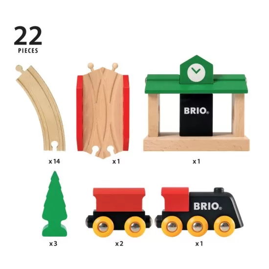 Trenulet clasic din lemn BRIO Trenulet clasic din lemn BRIO