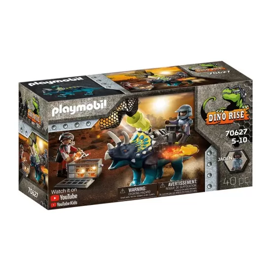 Playmobil Dino Rise Triceratops - Batalia pentru piatra legendara Playmobil Dino Rise Triceratops - Batalia pentru piatra legendara