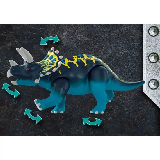 Playmobil Dino Rise Triceratops - Batalia pentru piatra legendara Playmobil Dino Rise Triceratops - Batalia pentru piatra legendara