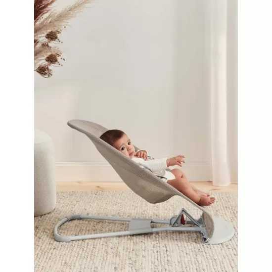 Balansoar Baby Bjorn Balance Soft Grey Beige/White Mesh 