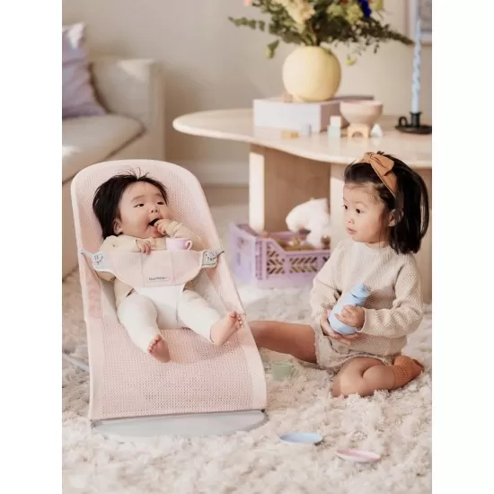 Balansoar Baby Bjorn Balance Soft Pearly Pink/White Mesh Balansoar Baby Bjorn Balance Soft Pearly Pink/White Mesh