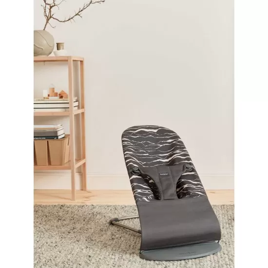 Balansoar BabyBjorn Bliss Anthracite/Landscape Bumbac Editie Limitata Balansoar BabyBjorn Bliss Anthracite/Landscape Bumbac Editie Limitata