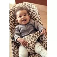 Balansoar BabyBjorn Bliss Beige/Leopard Bumbac Editie Limitata