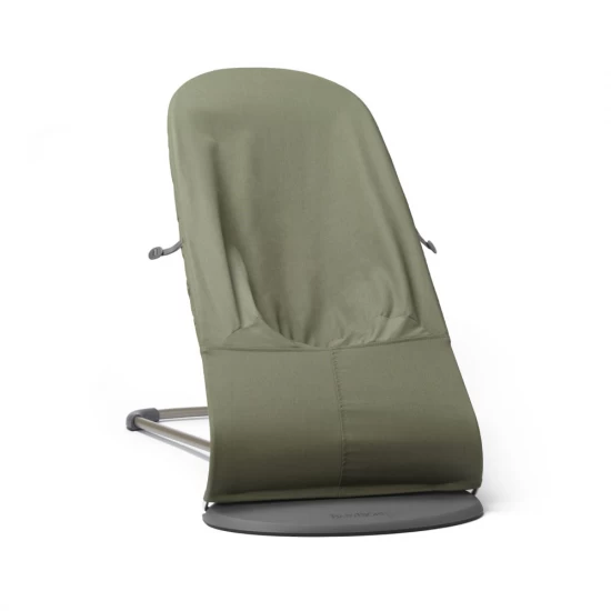 Balansoar bebelusi Bliss BabyBjorn Dark Green cu aspect delicat de petala, tesatura matlasata Balansoar bebelusi Bliss BabyBjorn Dark Green cu aspect delicat de petala, tesatura matlasata