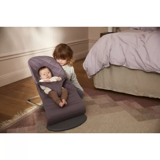 Balansoar copii BabyBjorn Bliss Dark Purple Bumbac Balansoar copii BabyBjorn Bliss Dark Purple Bumbac