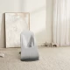 Balansoar bebelusi BabyBjorn Bliss Light Gray din tesatura melange cu aspect clasic